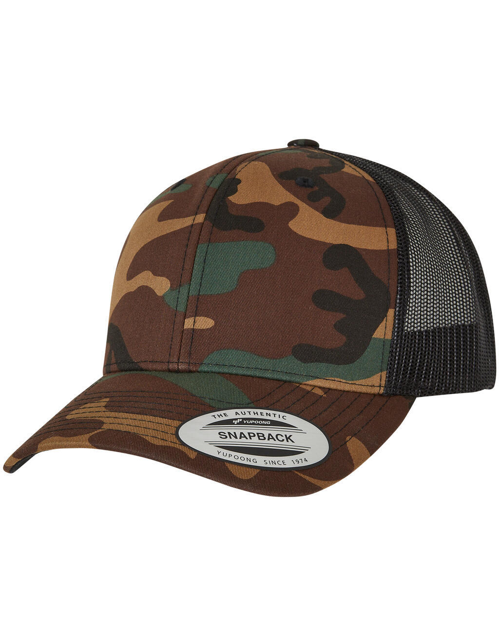 Petjes FLEXFIT Retro Trucker Camo voor bedrukking &amp; borduring