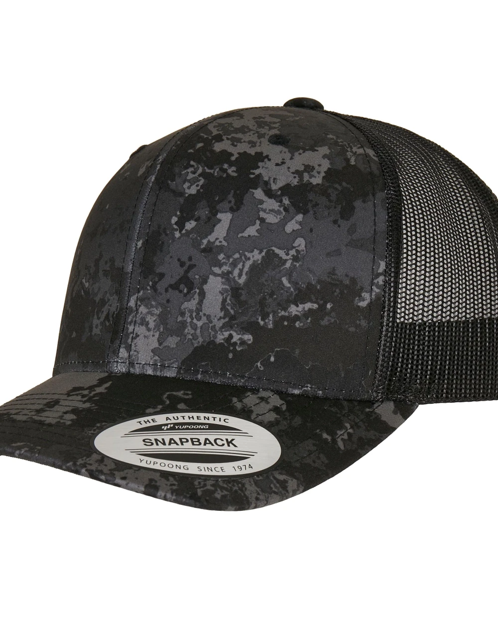 Petjes FLEXFIT YP CLASSICS® VEIL CAMO™ RETRO TRUCKER voor bedrukking &amp; borduring