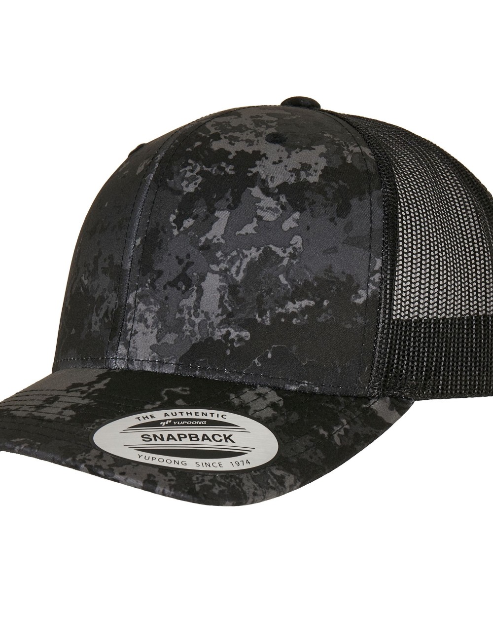 FLEXFIT YP CLASSICS® VEIL CAMO™ RETRO TRUCKER Kappen personalisierbar