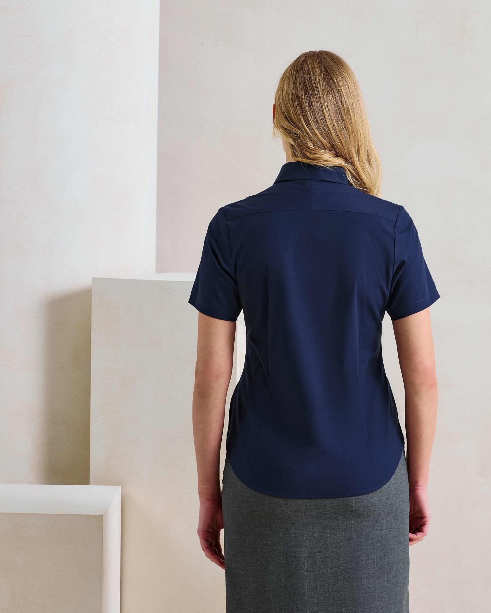 Hemden PREMIER Women's 'Supreme' Oxford short sleeve shirt voor bedrukking &amp; borduring