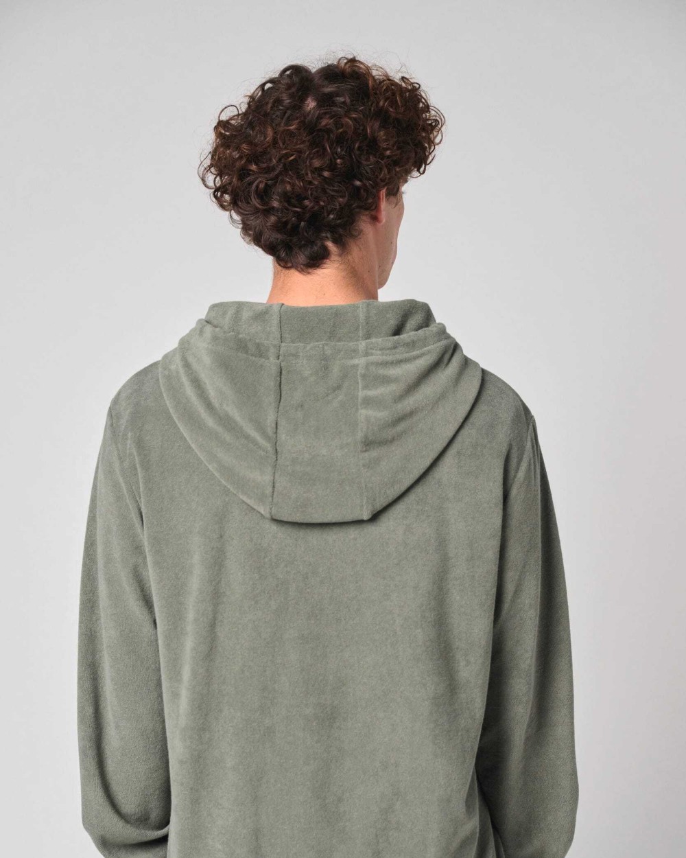Sweaters & hoodies NATIVE SPIRIT Ecologische badstof sweater met rits en capuchon voor bedrukking &amp; borduring