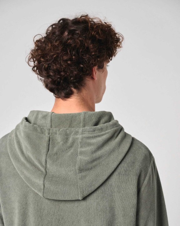 NATIVE SPIRIT Umweltfreundliches Kapuzensweatshirt aus Frottee mit Reißverschluss für Herren Sweatshirts personalisierbar