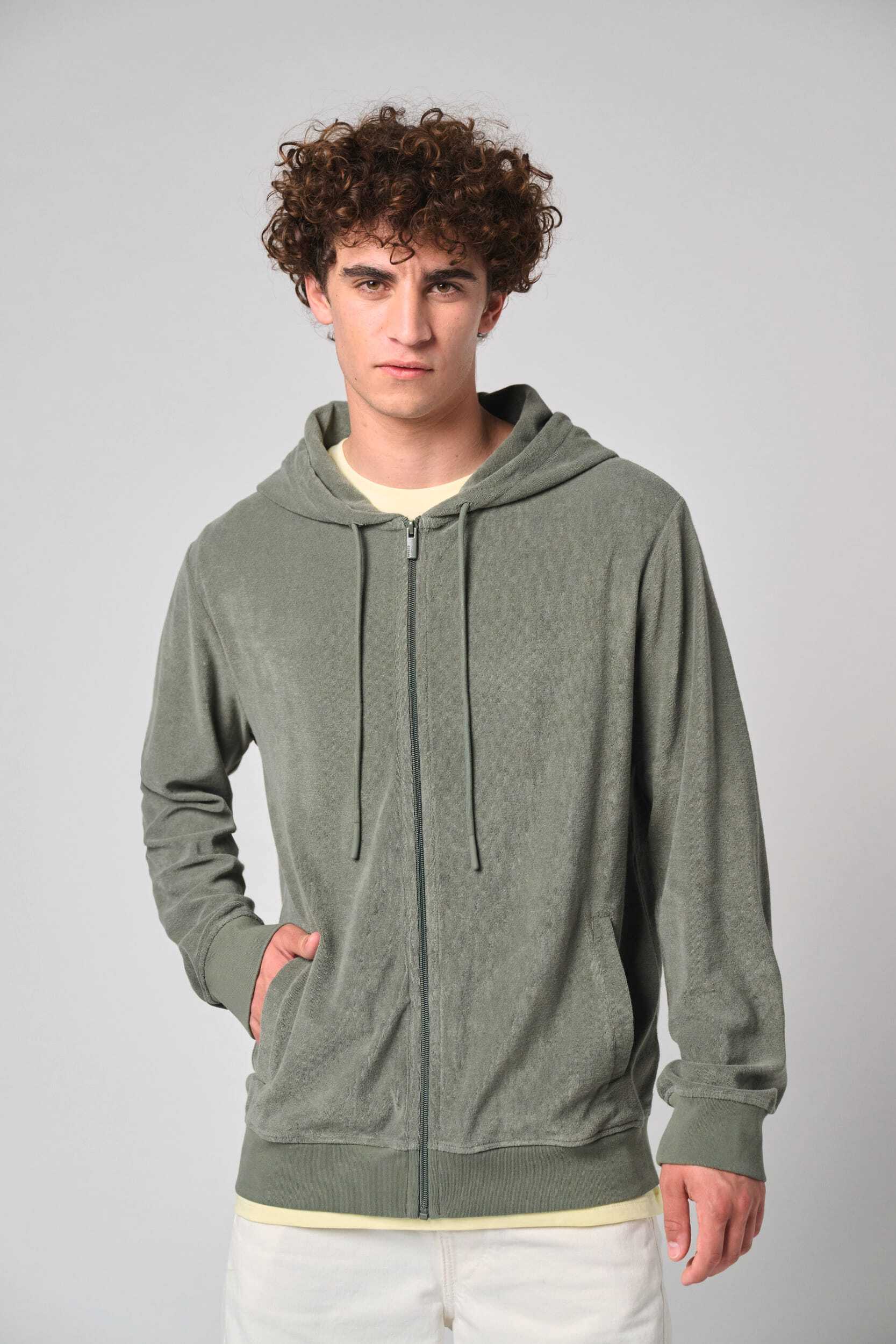 Sweat-shirts personnalisable NATIVE SPIRIT Sweat-shirt écoresponsable en éponge zippé à capuche homme