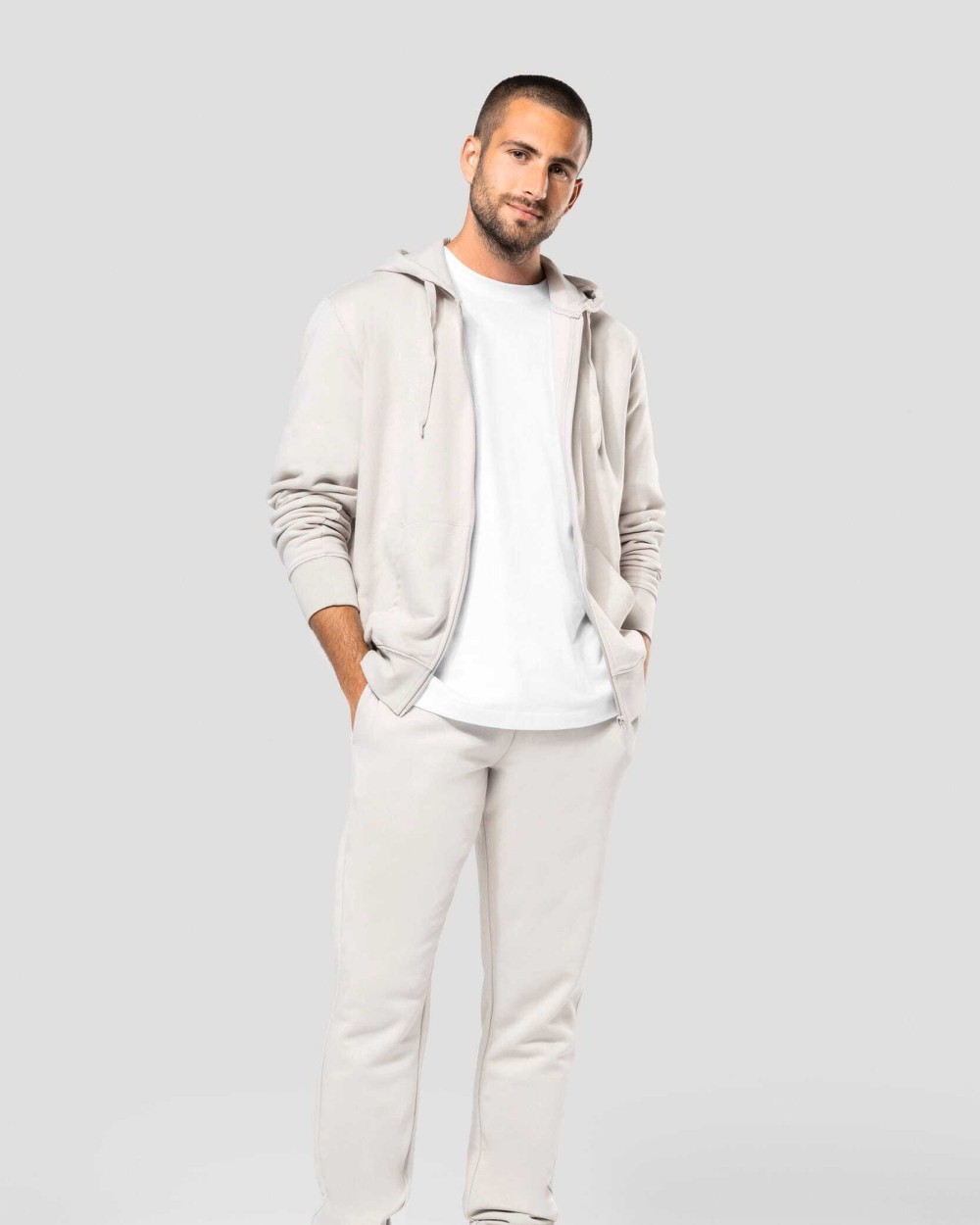 Broeken KARIBAN Ecologische fleece joggingbroek voor heren voor bedrukking &amp; borduring