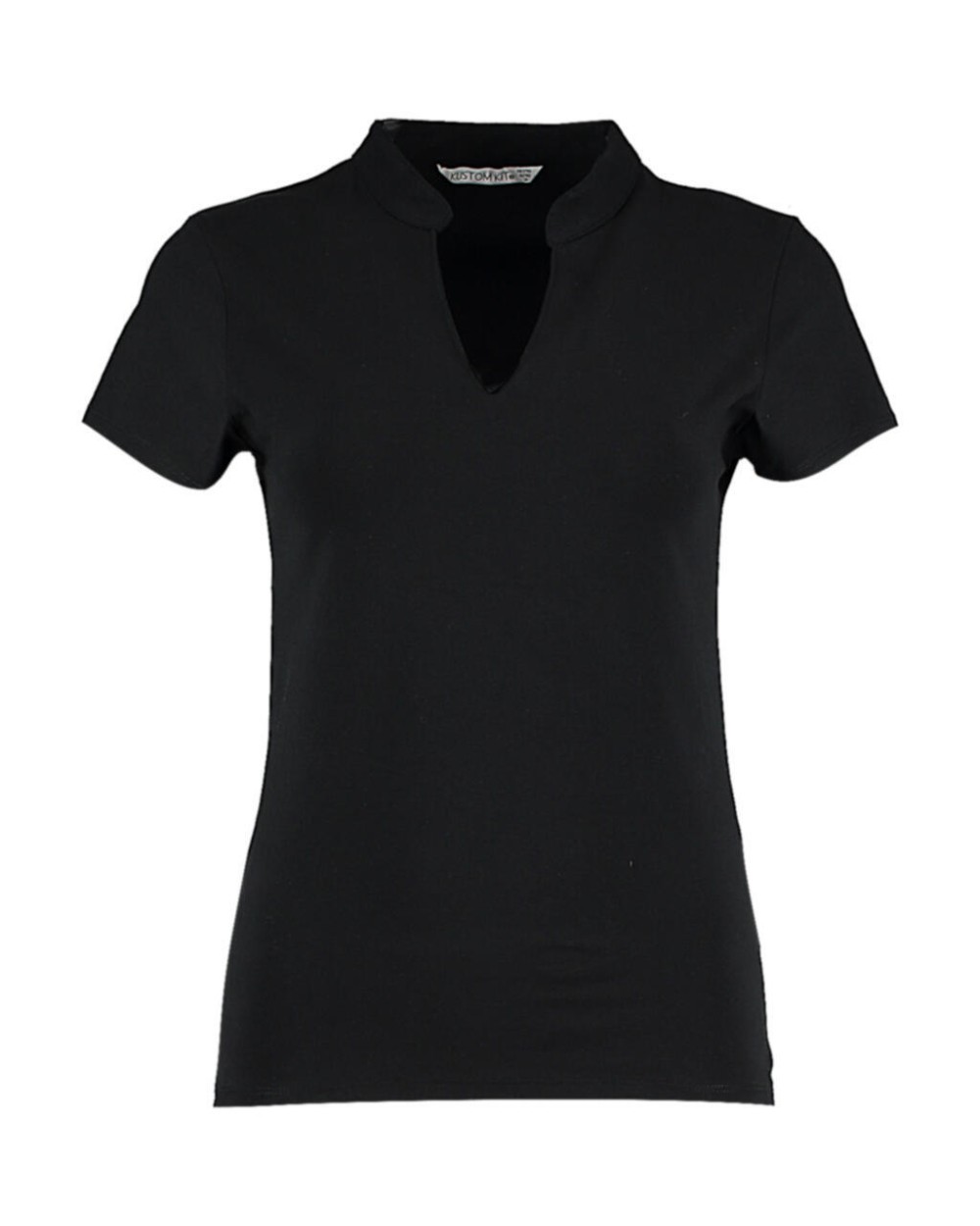 T-shirts KUSTOM KIT Regular Fit Mandarin Collar Top voor bedrukking &amp; borduring