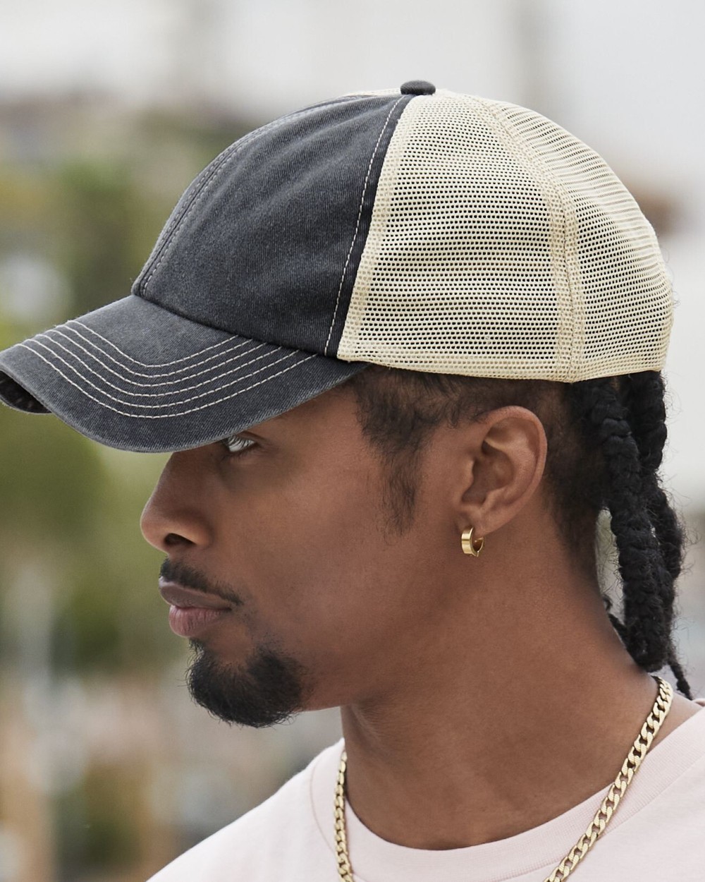 Casquettes personnalisable BEECHFIELD 6 PANEL VINTAGE TRUCKER