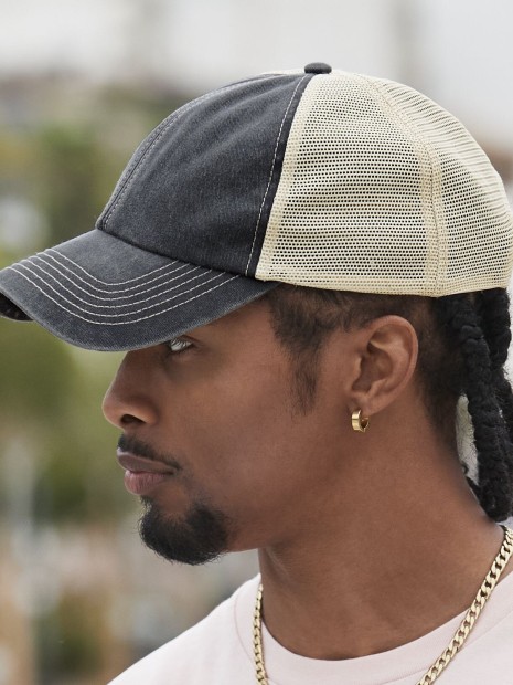 Casquettes à personnaliser BEECHFIELD 6 PANEL VINTAGE TRUCKER 