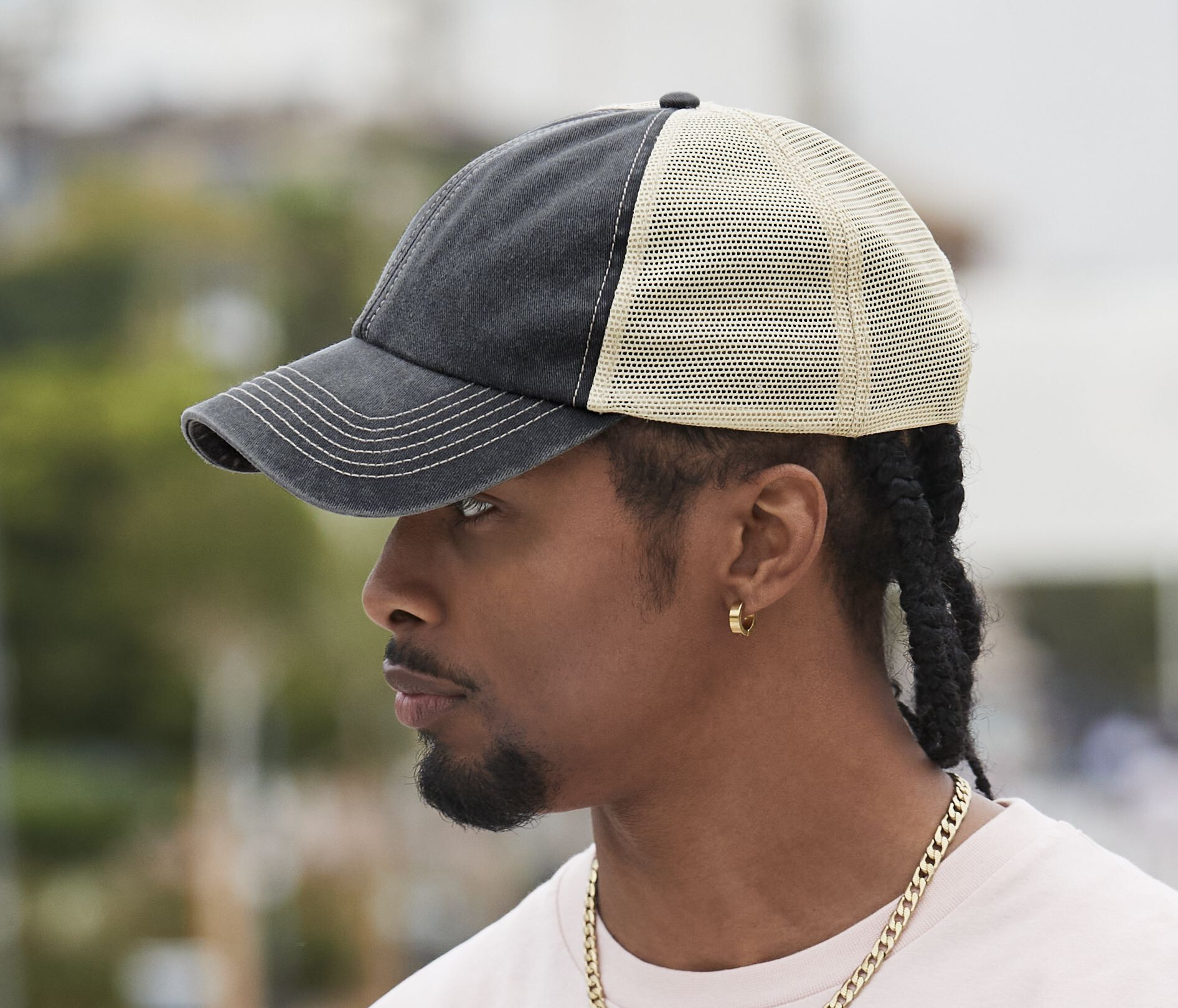 Casquettes personnalisable BEECHFIELD 6 PANEL VINTAGE TRUCKER