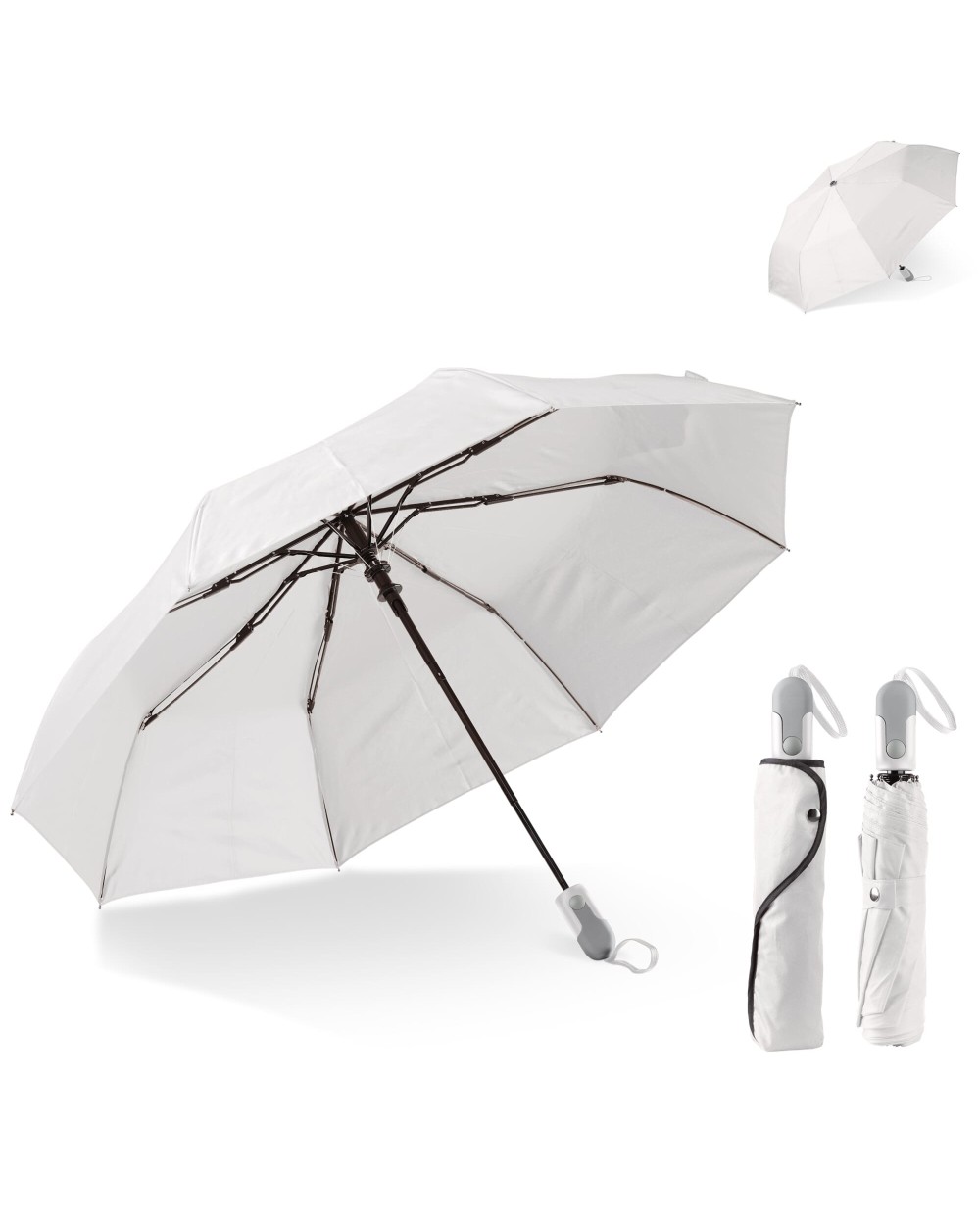4DO Faltbarer 22” Regenschirm mit automatischer Öffnung Regenschirme personalisierbar