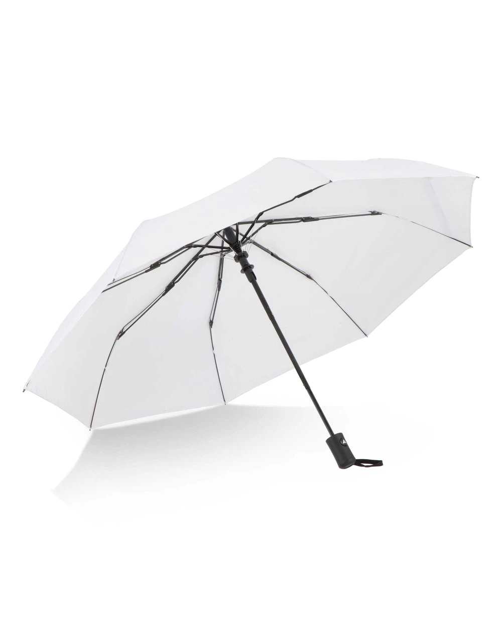 Paraplu's 4DO Daintree 190T Pongee 21.5" Opvouwbare winddichte paraplu Auto open voor bedrukking &amp; borduring