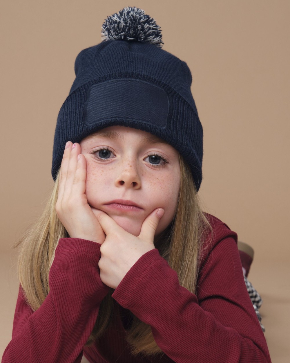 Mutsen BEECHFIELD KIDS SNOWSTAR PATCH BEANIE voor bedrukking &amp; borduring