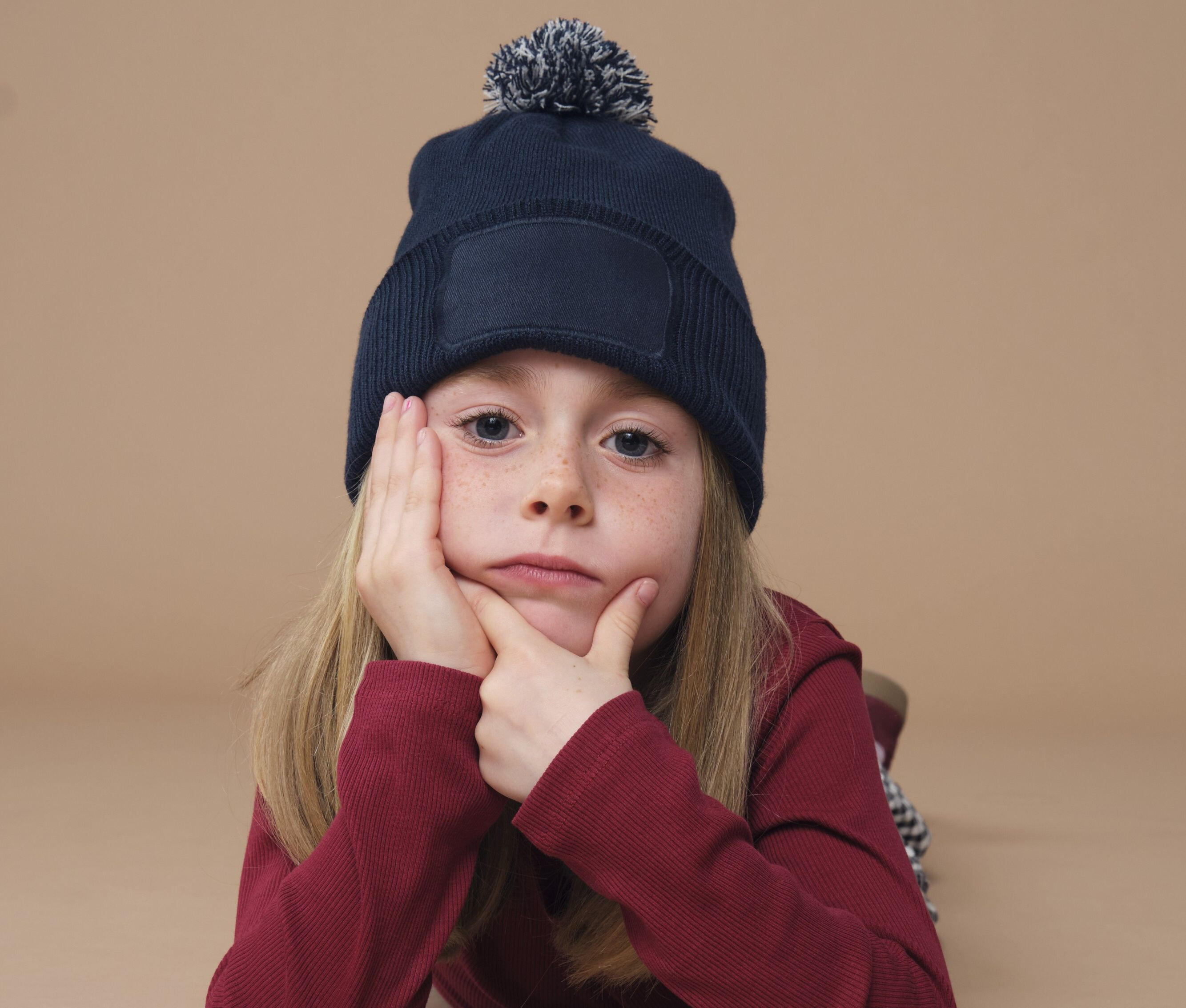 Bonnets personnalisable BEECHFIELD KIDS SNOWSTAR PATCH BEANIE