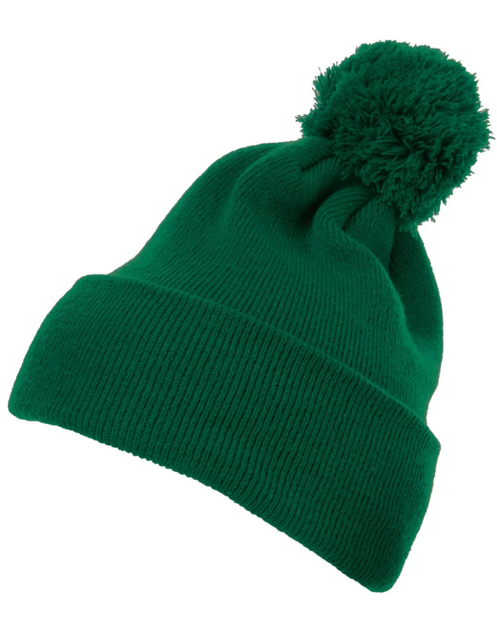 Petjes FLEXFIT Cuffed Pom Pom Knit Beanie voor bedrukking &amp; borduring