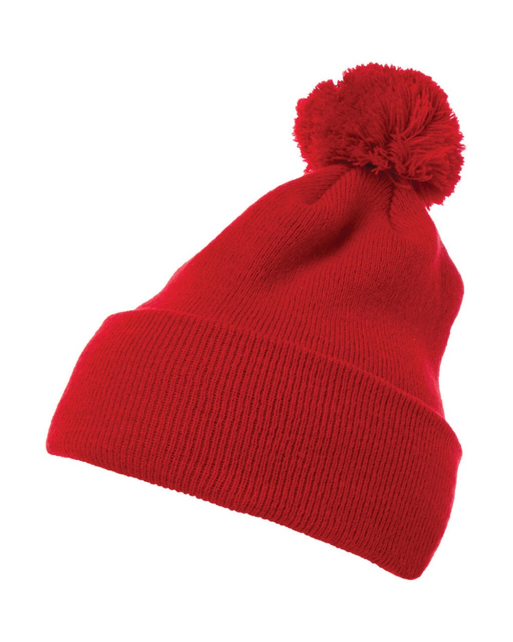 Petjes FLEXFIT Cuffed Pom Pom Knit Beanie voor bedrukking &amp; borduring