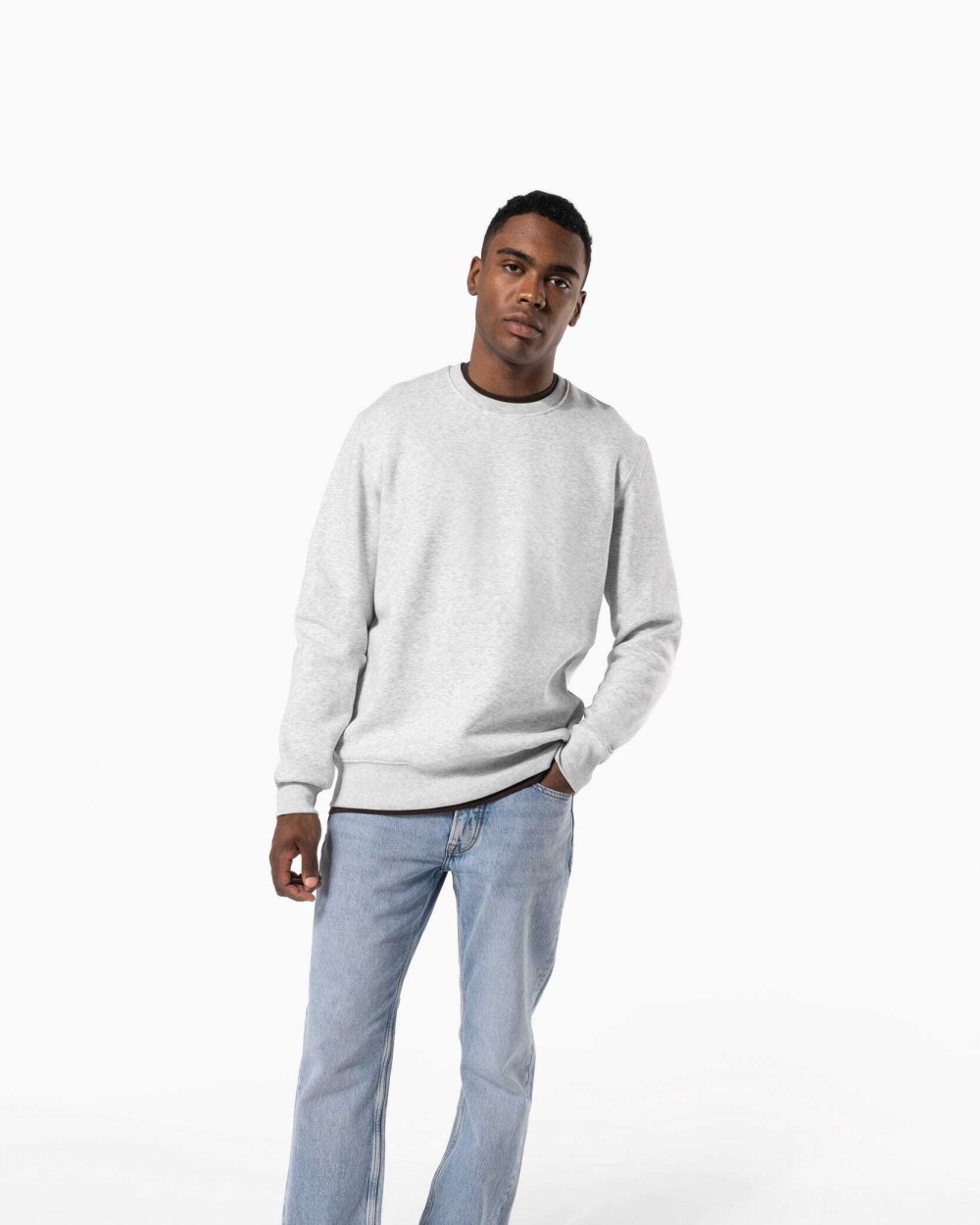 Sweat-shirts personnalisable KARIBAN Sweat-shirt col rond homme