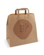 Tote bags 4DO Papieren draagtas 70g/m² 32x21x33cm voor bedrukking &amp; borduring