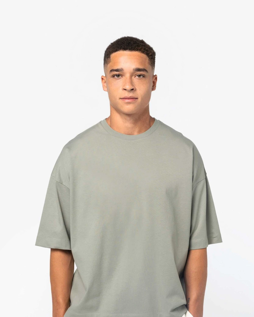 NATIVE SPIRIT Umweltfreundliches Boxy-T-Shirt mit überschnittener Schulterpartie für Herren T-Shirts personalisierbar