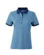 JAMES & NICHOLSON Ladies` Heather Polo Poloshirts personalisierbar