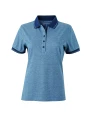 JAMES & NICHOLSON Ladies` Heather Polo Poloshirts personalisierbar