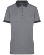 JAMES & NICHOLSON Ladies` Heather Polo Poloshirts personalisierbar