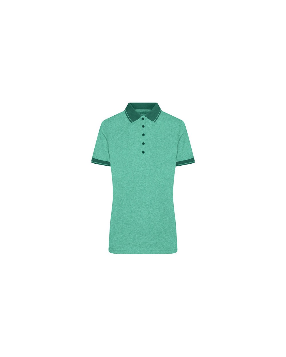 JAMES & NICHOLSON Ladies` Heather Polo Poloshirts personalisierbar