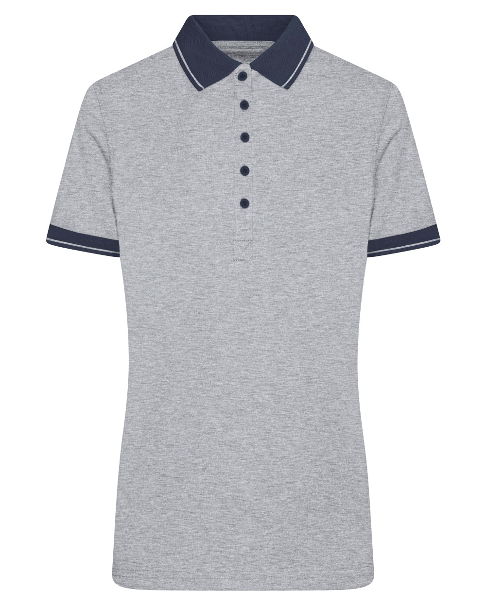 JAMES & NICHOLSON Ladies` Heather Polo Poloshirts personalisierbar