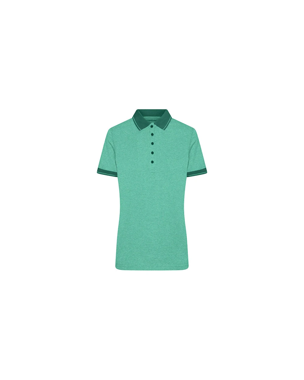 JAMES & NICHOLSON Ladies` Heather Polo Poloshirts personalisierbar