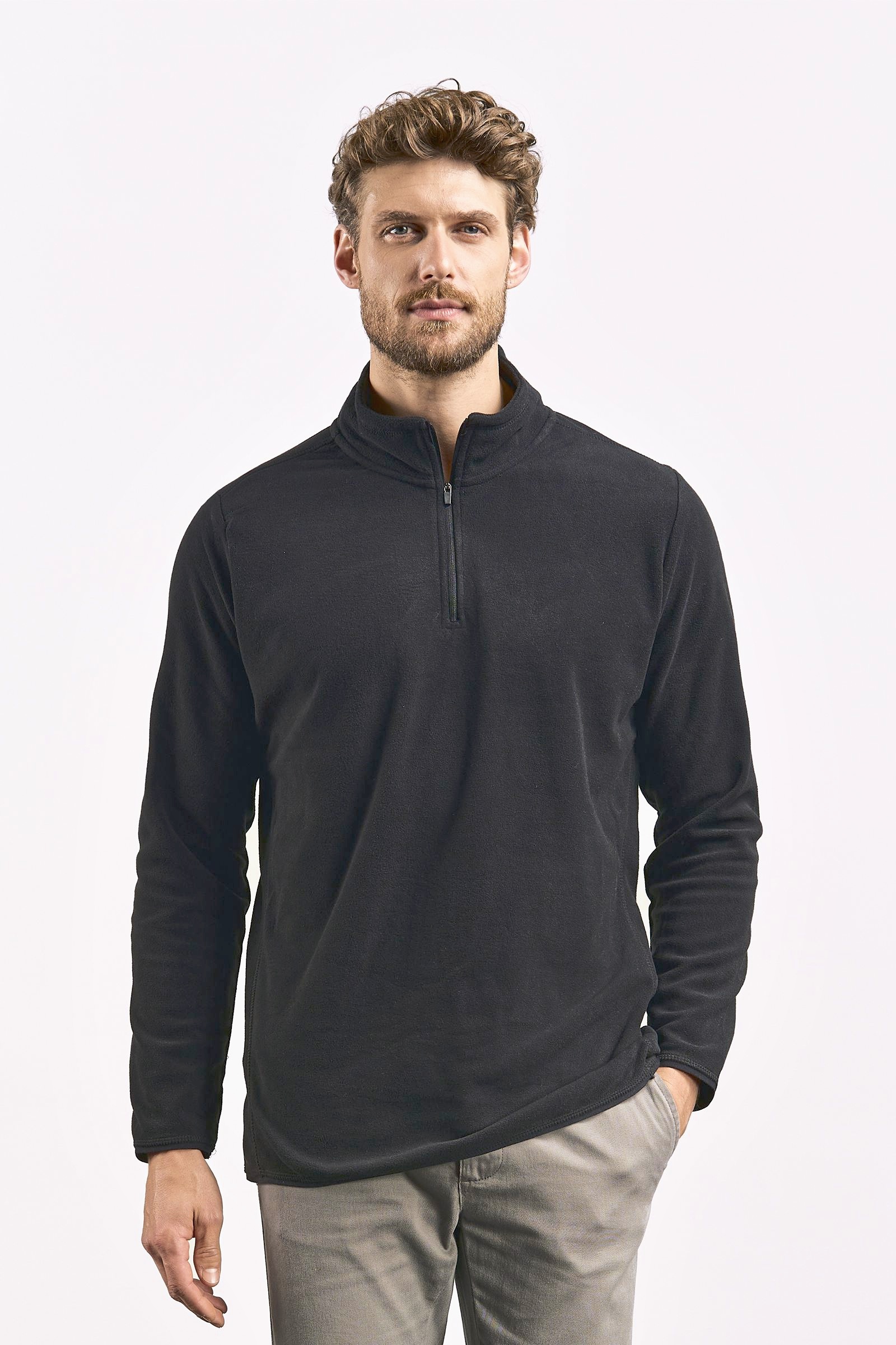 Polar Fleeces PROMODORO Men´s Recycled Fleece Troyer voor bedrukking &amp; borduring