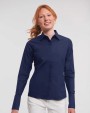 RUSSELL Ladies' Long Sleeve Ultimate Stretch Hemden personalisierbar