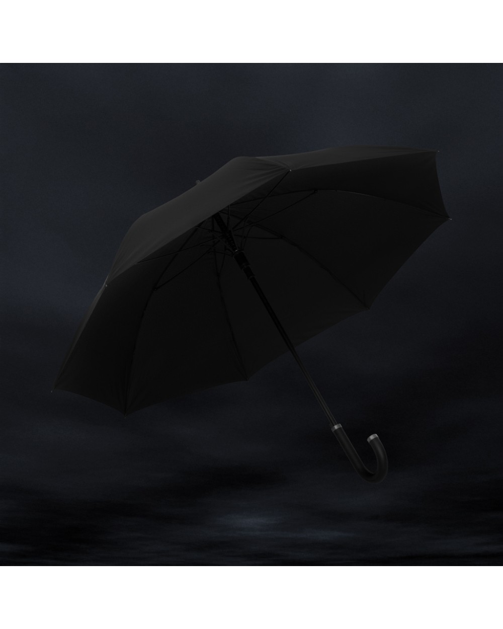 Paraplu's SWISS PEAK Swiss Peak Vero Aware™ RPET 25” umbrella met luxe handvat voor bedrukking &amp; borduring