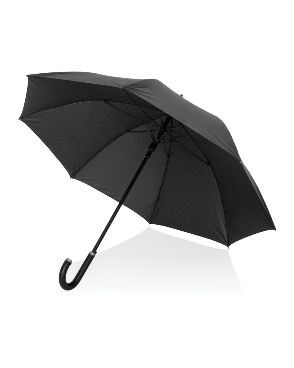Paraplu's SWISS PEAK Swiss Peak Vero Aware™ RPET 25” umbrella met luxe handvat voor bedrukking &amp; borduring