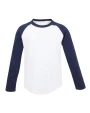 SKINNIFIT KIDS' LONG SLEEVED BASEBALL T T-Shirts personalisierbar