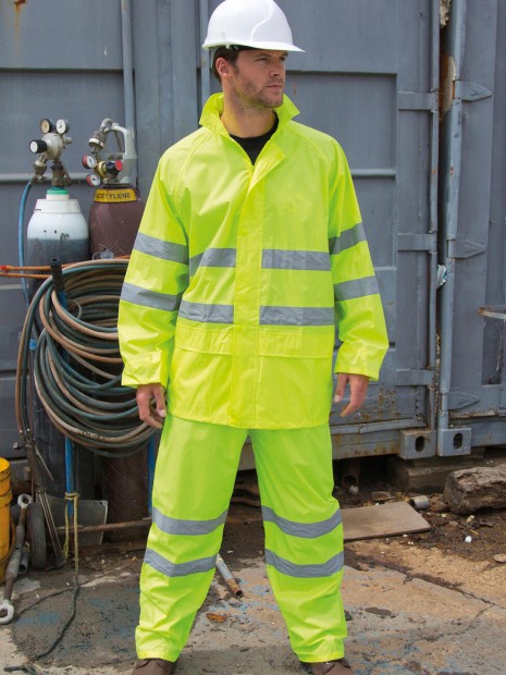 Vestes à personnaliser RESULT Hi-Vis Waterproof Suit 