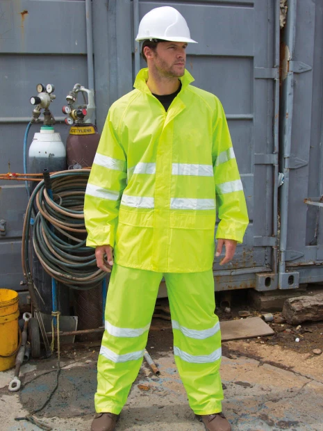 Vestes à personnaliser RESULT Hi-Vis Waterproof Suit 