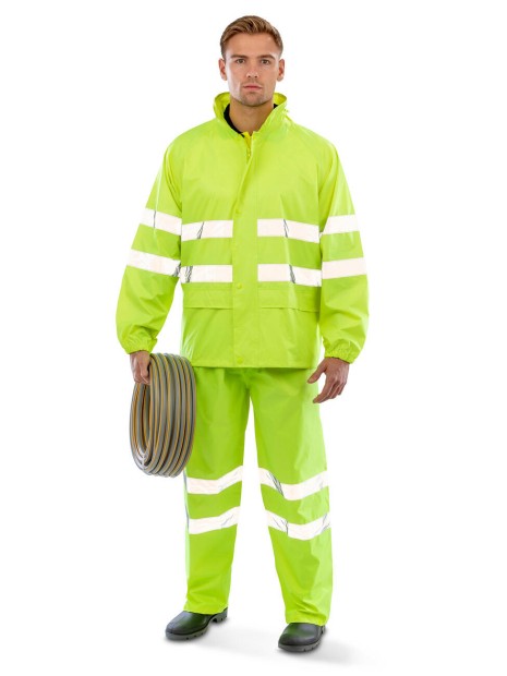 Vestes à personnaliser RESULT Hi-Vis Waterproof Suit 