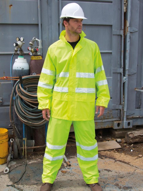 Vestes à personnaliser RESULT Hi-Vis Waterproof Suit 