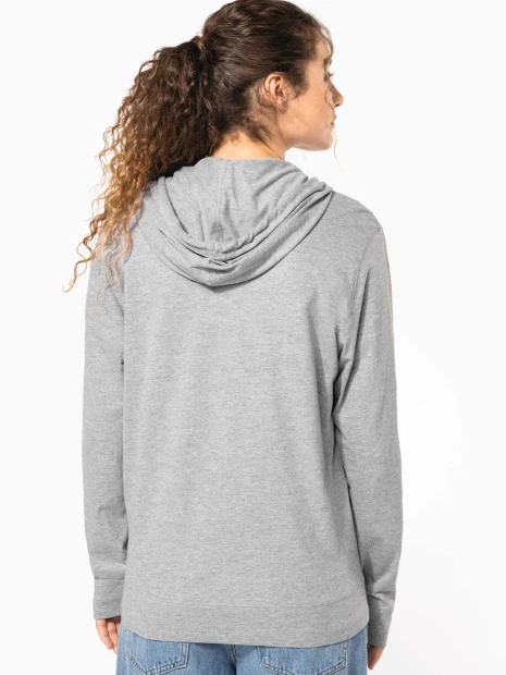 Sweat-shirts à personnaliser KARIBAN Veste coton légère à capuche 