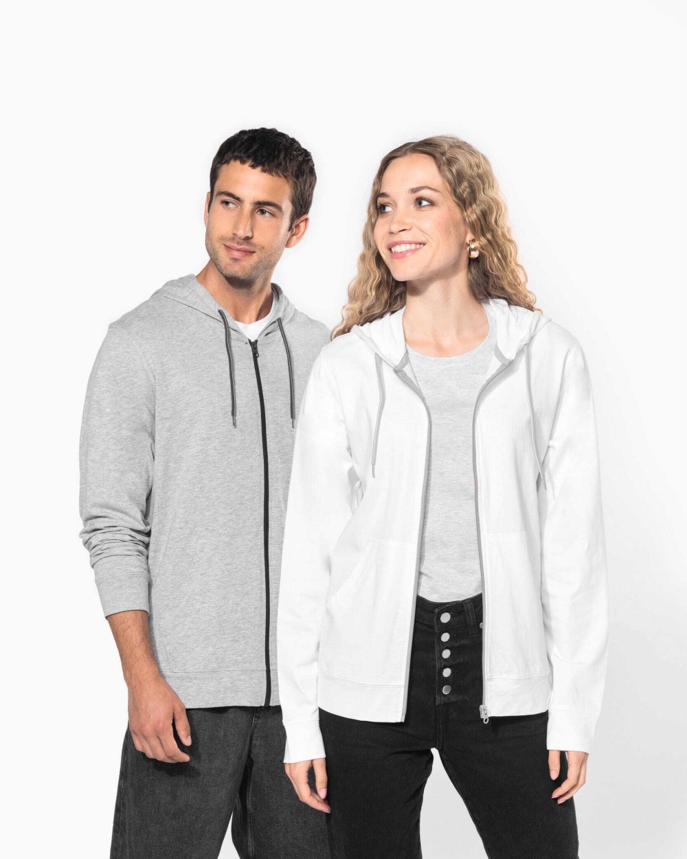 Sweat-shirts personnalisable KARIBAN Veste coton légère à capuche