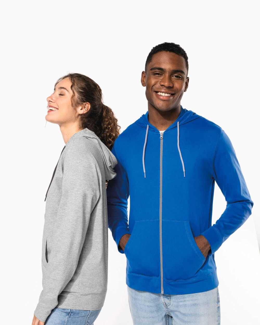 Sweat-shirts personnalisable KARIBAN Veste coton légère à capuche