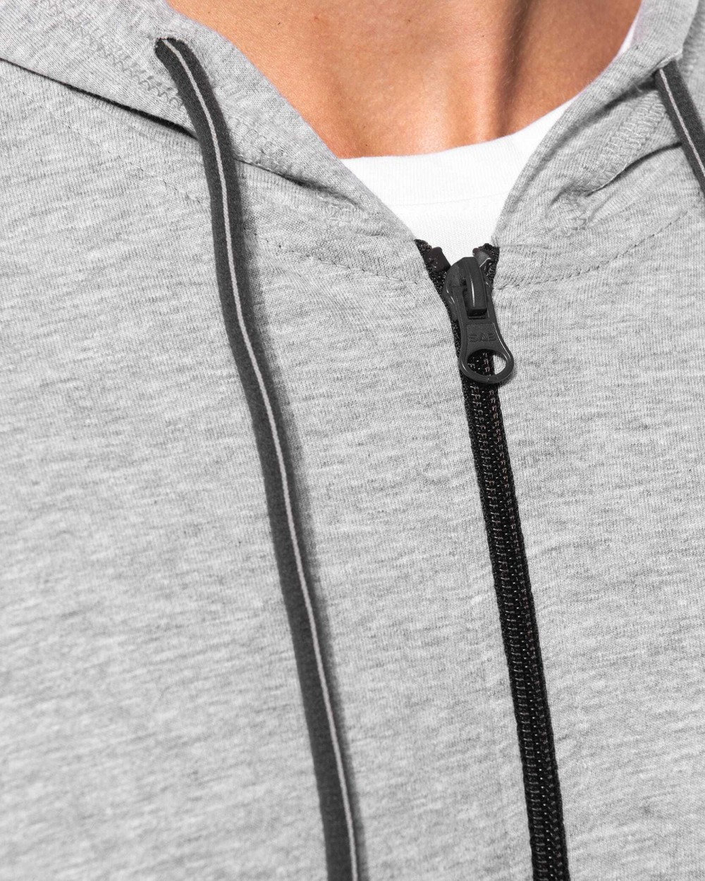 Sweaters & hoodies KARIBAN Vestje van licht katoen met capuchon voor bedrukking &amp; borduring