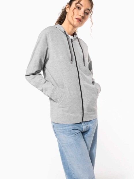 Sweat-shirts à personnaliser KARIBAN Veste coton légère à capuche 