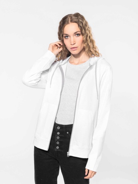 Sweat-shirts à personnaliser KARIBAN Veste coton légère à capuche 