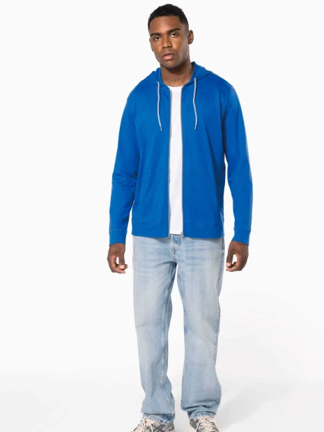 Sweat-shirts à personnaliser KARIBAN Veste coton légère à capuche 
