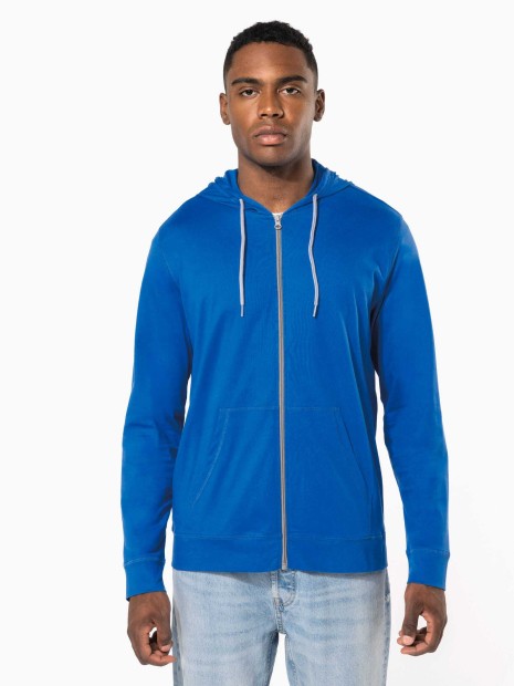 Sweat-shirts à personnaliser KARIBAN Veste coton légère à capuche 