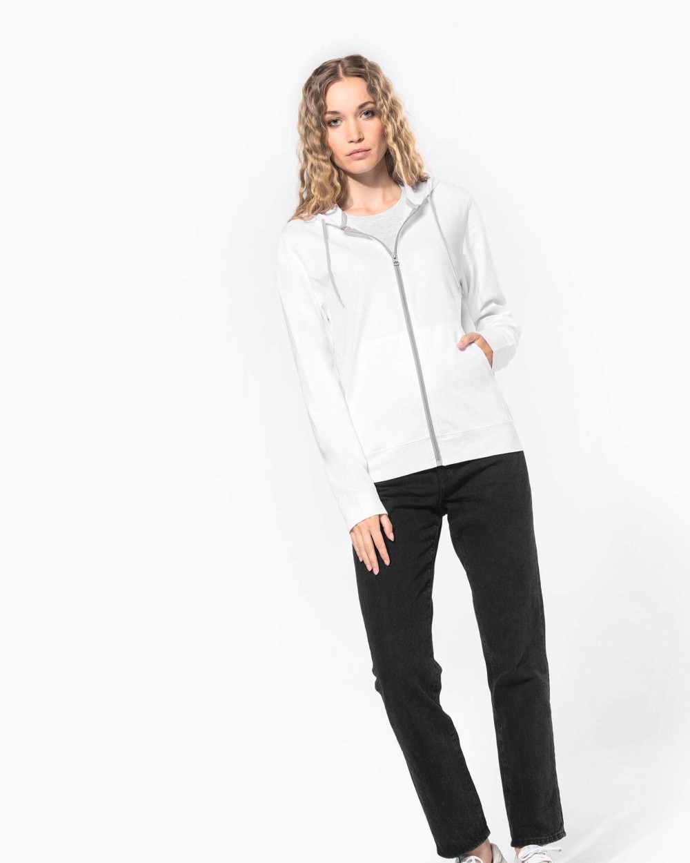 Sweat-shirts personnalisable KARIBAN Veste coton légère à capuche