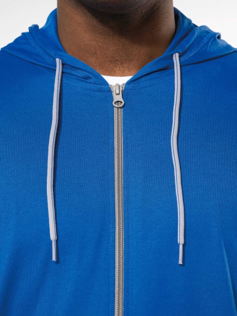 Sweat-shirts à personnaliser KARIBAN Veste coton légère à capuche 