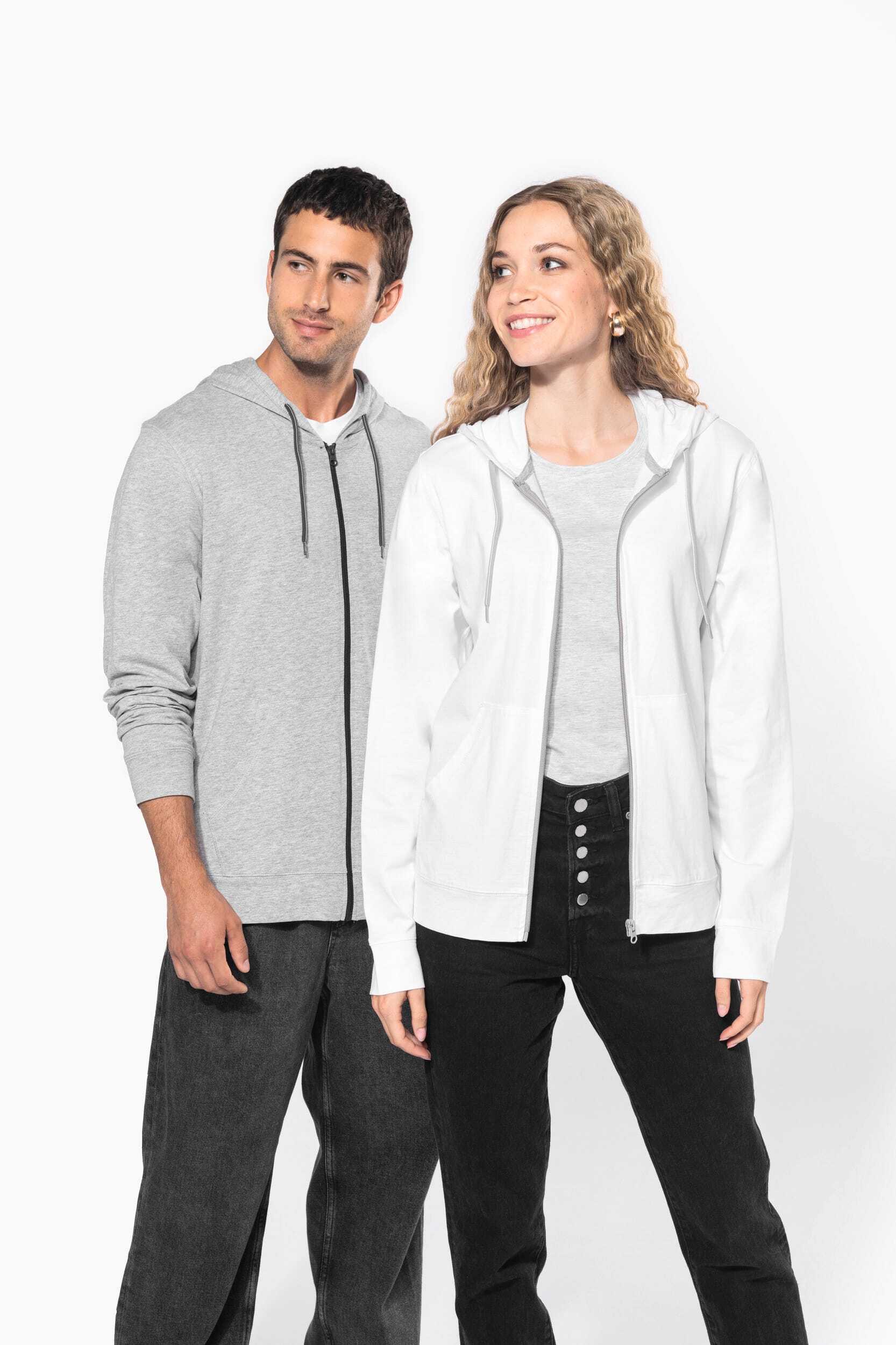 Sweat-shirts personnalisable KARIBAN Veste coton légère à capuche