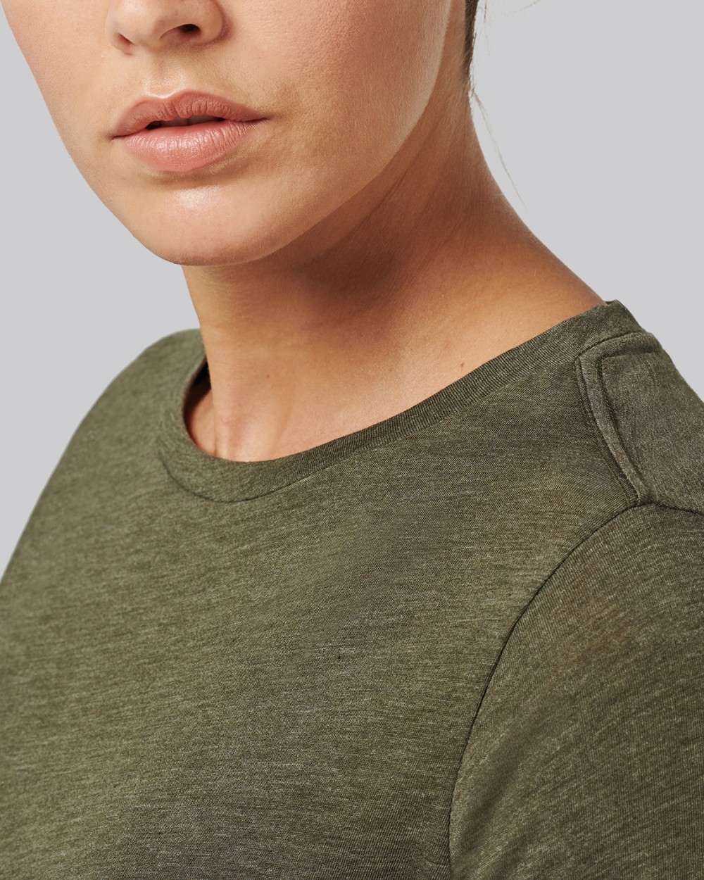 PROACT Damen-Triblend-Sportshirt mit Rundhalsausschnitt T-Shirts personalisierbar