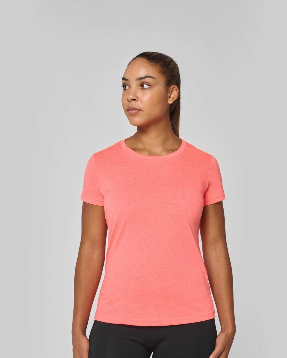 PROACT Damen-Triblend-Sportshirt mit Rundhalsausschnitt T-Shirts personalisierbar