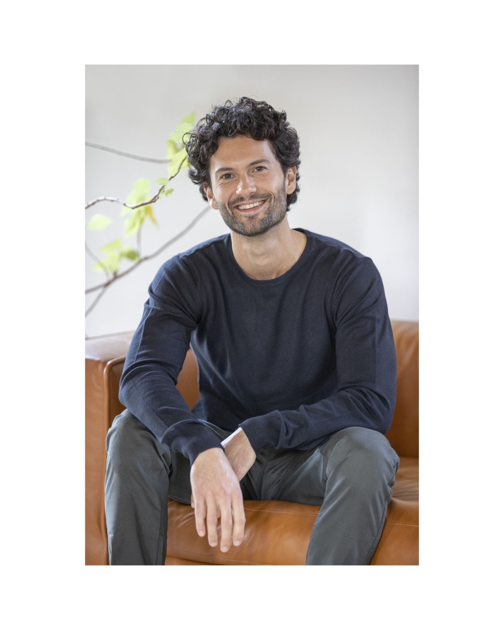 Pulls personnalisable ELEVATE Pull à col ras du cou Merrit pour homme